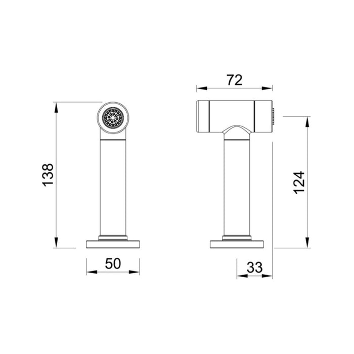 Abode Click Handspray - Unbeatable Bathrooms