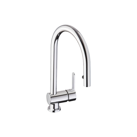 Abode Czar Single Lever Mixer Tap w/Pull Out - Chrome - Unbeatable Bathrooms