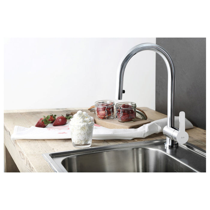 Abode Czar Single Lever Mixer Tap w/Pull Out - Chrome - Unbeatable Bathrooms