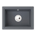 Abode Denton Compact 1B Undermount Sink - Grey Metallic - Unbeatable Bathrooms
