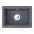 Abode Denton Compact 1B Undermount Sink - Grey Metallic - Unbeatable Bathrooms