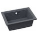 Abode Denton Compact 1B Undermount Sink - Grey Metallic - Unbeatable Bathrooms