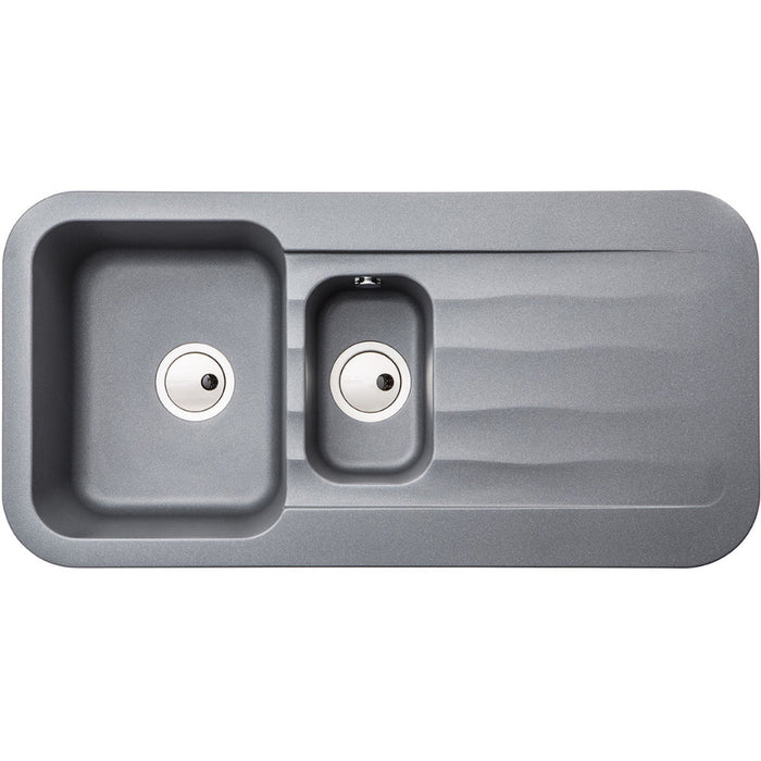 Abode Dune 1.5B & Drainer Granite Inset Sink - Unbeatable Bathrooms