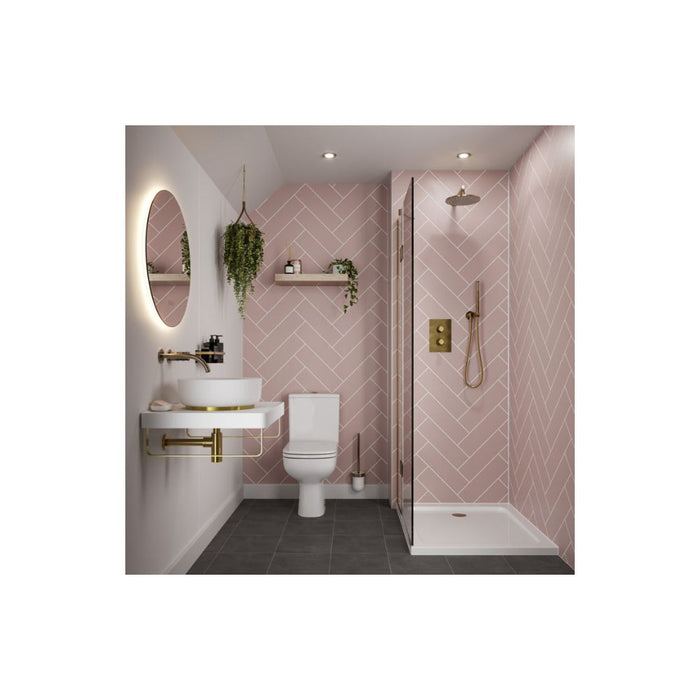 Abode Euphoria 225x225x8mm Circular Showerhead - Unbeatable Bathrooms