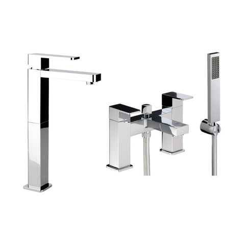 Abode Fervour Pack Offer 4 (Tall Basin Mixer & Bath/Shower Mixer) - Chrome - Unbeatable Bathrooms