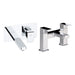 Abode Fervour Pack Offer 5 (Wall Mounted Basin Mixer & Bath Filler) - Chrome - Unbeatable Bathrooms