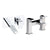Abode Fervour Pack Offer 5 (Wall Mounted Basin Mixer & Bath Filler) - Chrome - Unbeatable Bathrooms