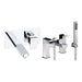 Abode Fervour Pack Offer 6 (Wall Mounted Basin Mixer & Bath/Shower Mixer) - Chrome - Unbeatable Bathrooms