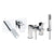 Abode Fervour Pack Offer 6 (Wall Mounted Basin Mixer & Bath/Shower Mixer) - Chrome - Unbeatable Bathrooms