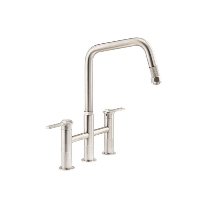 Abode Hex Bridge Dual Lever Mixer Tap w/Pull Out - Unbeatable Bathrooms