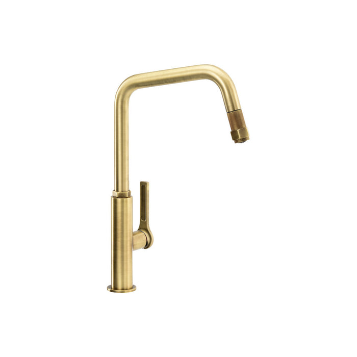 Abode Hex Single Lever Mixer Tap w/Pull Out - Unbeatable Bathrooms