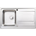 Abode Ixis Compact 1B & Drainer Inset Sink - St/Steel - Unbeatable Bathrooms
