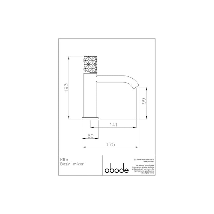 Abode Kite Basin Mixer - Unbeatable Bathrooms