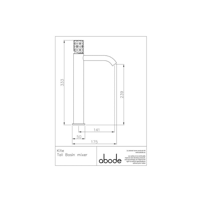 Abode Kite Tall Basin Mixer - Unbeatable Bathrooms