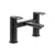 Abode Levarto Deck Mounted Bath Filler - Matt Black - Unbeatable Bathrooms