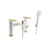 Abode Levarto Deck Mounted Bath Shower Mixer - Unbeatable Bathrooms