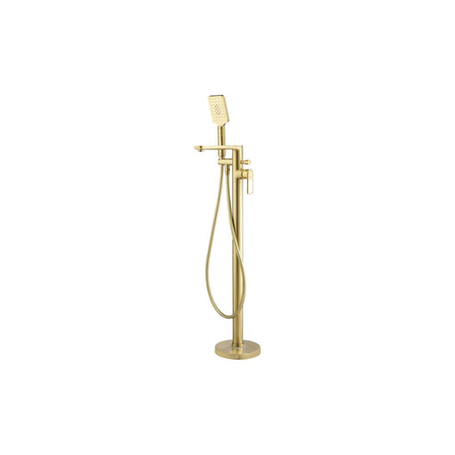 Abode Levarto Floor Standing Bath Shower Mixer - Brushed Brass - Unbeatable Bathrooms
