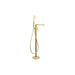 Abode Levarto Floor Standing Bath Shower Mixer - Brushed Brass - Unbeatable Bathrooms