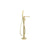 Abode Levarto Floor Standing Bath Shower Mixer - Brushed Brass - Unbeatable Bathrooms