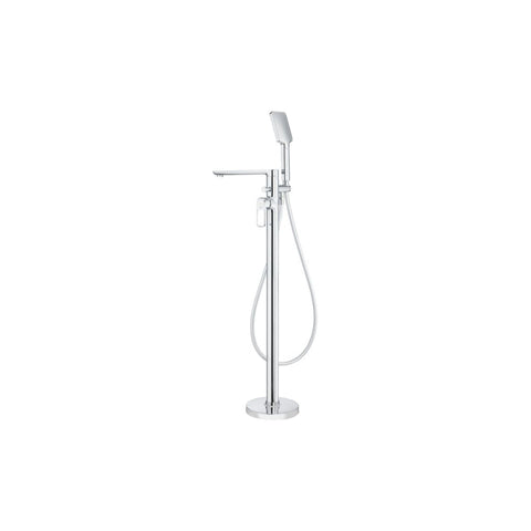 Abode Levarto Floor Standing Bath Shower Mixer - Chrome - Unbeatable Bathrooms