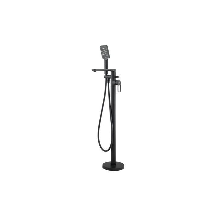 Abode Levarto Floor Standing Bath Shower Mixer - Matt Black - Unbeatable Bathrooms