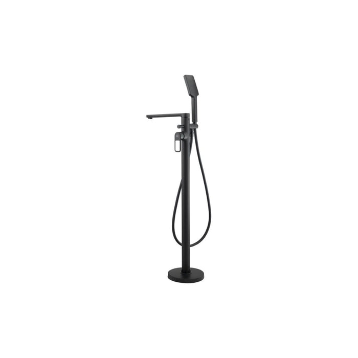 Abode Levarto Floor Standing Bath Shower Mixer - Matt Black - Unbeatable Bathrooms