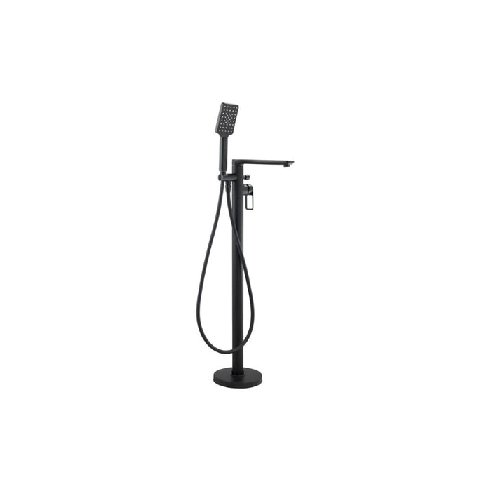 Abode Levarto Floor Standing Bath Shower Mixer - Matt Black - Unbeatable Bathrooms
