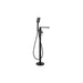 Abode Levarto Floor Standing Bath Shower Mixer - Matt Black - Unbeatable Bathrooms