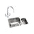 Abode Matrix 1.5B Undermount St/Steel Sink Tap Pack - Unbeatable Bathrooms