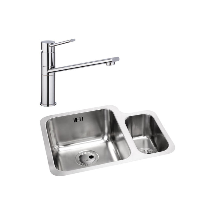 Abode Matrix 1.5B Undermount St/Steel Sink Tap Pack - Unbeatable Bathrooms