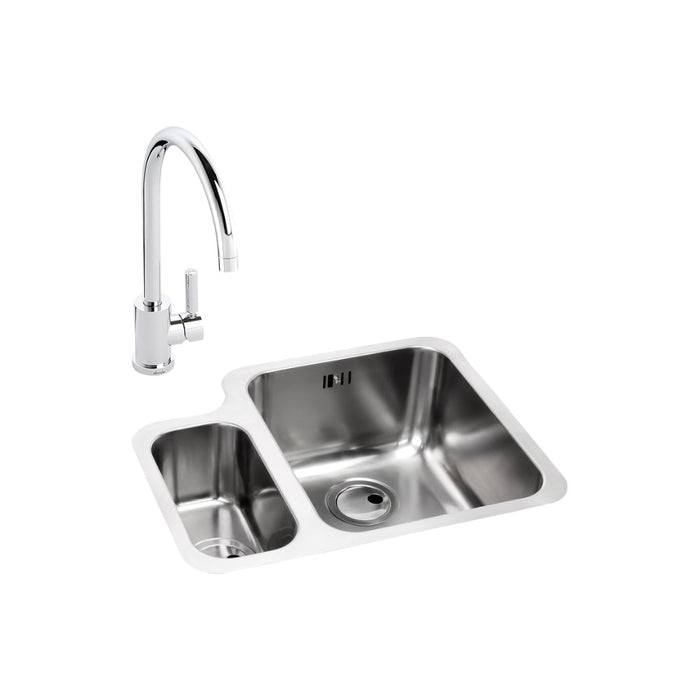 Abode Matrix 1.5B Undermount St/Steel Sink Tap Pack - Unbeatable Bathrooms