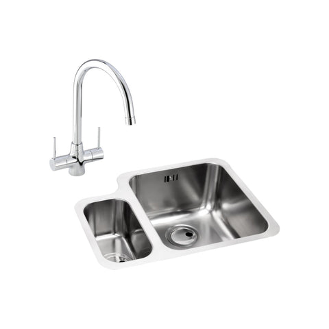 Abode Matrix 1.5B Undermount St/Steel Sink Tap Pack - Unbeatable Bathrooms