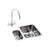 Abode Matrix 1.5B Undermount St/Steel Sink Tap Pack - Unbeatable Bathrooms