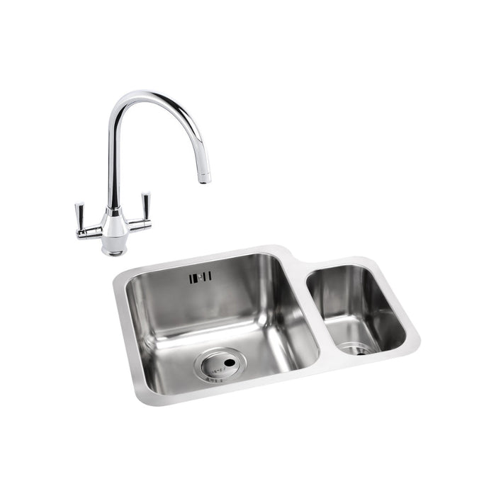 Abode Matrix 1.5B Undermount St/Steel Sink Tap Pack - Unbeatable Bathrooms