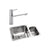 Abode Matrix 1.5B Undermount St/Steel Sink Tap Pack - Unbeatable Bathrooms