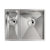 Abode Matrix R0 1.5B Undermount Sink - Brushed Steel - Unbeatable Bathrooms