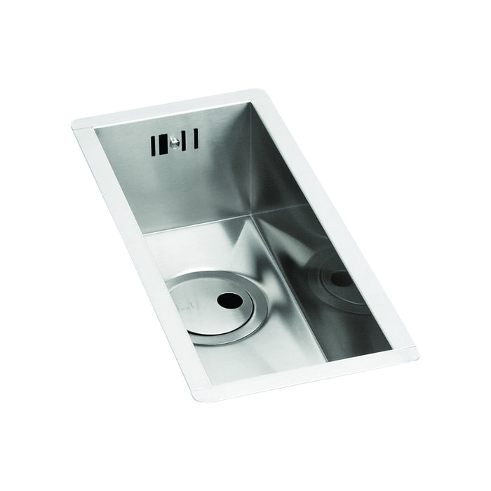 Abode Matrix R0 160mm Square 0.5B Undermount Sink - St/Steel - Unbeatable Bathrooms