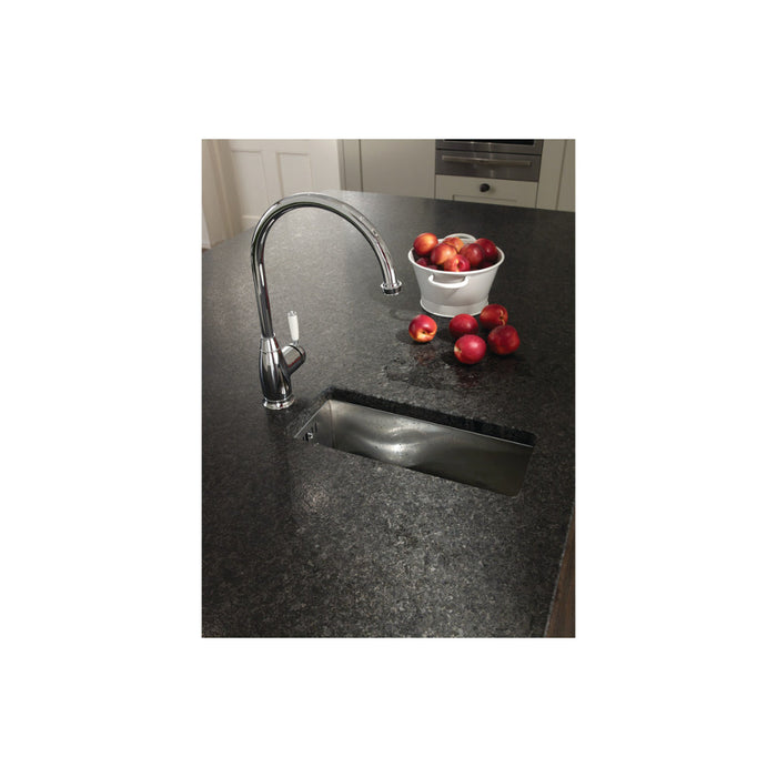 Abode Matrix R0 160mm Square 0.5B Undermount Sink - St/Steel - Unbeatable Bathrooms