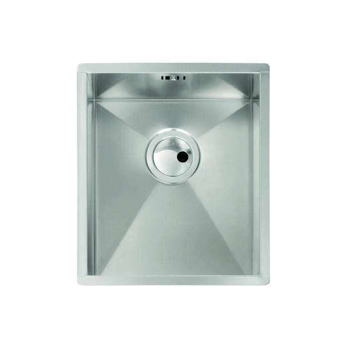 Abode Matrix R0 340mm Square 1B Undermount Sink - St/Steel - Unbeatable Bathrooms