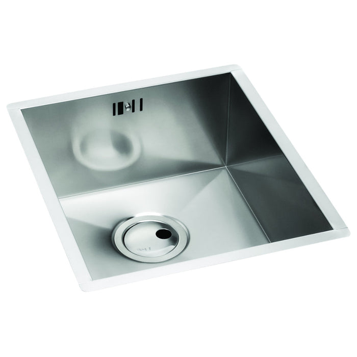 Abode Matrix R0 340mm Square 1B Undermount Sink - St/Steel - Unbeatable Bathrooms