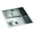 Abode Matrix R0 340mm Square 1B Undermount Sink - St/Steel - Unbeatable Bathrooms