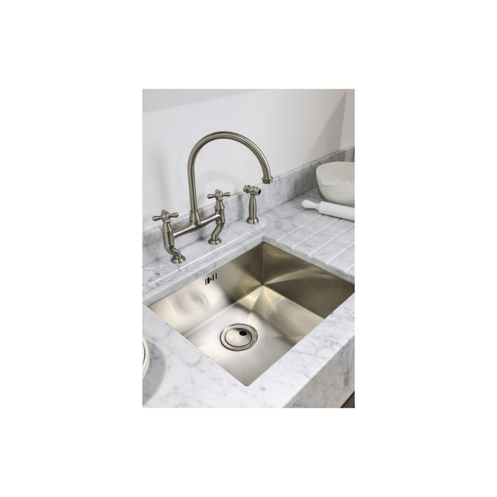 Abode Matrix R0 500mm 1B Undermount Sink - St/Steel - Unbeatable Bathrooms
