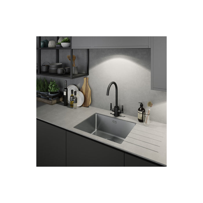 Abode Matrix R15 1B Undermount/Inset Sink - St/Steel - Unbeatable Bathrooms