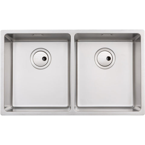 Abode Matrix R15 2B 700mm Undermount/Inset Sink - St/Steel - Unbeatable Bathrooms