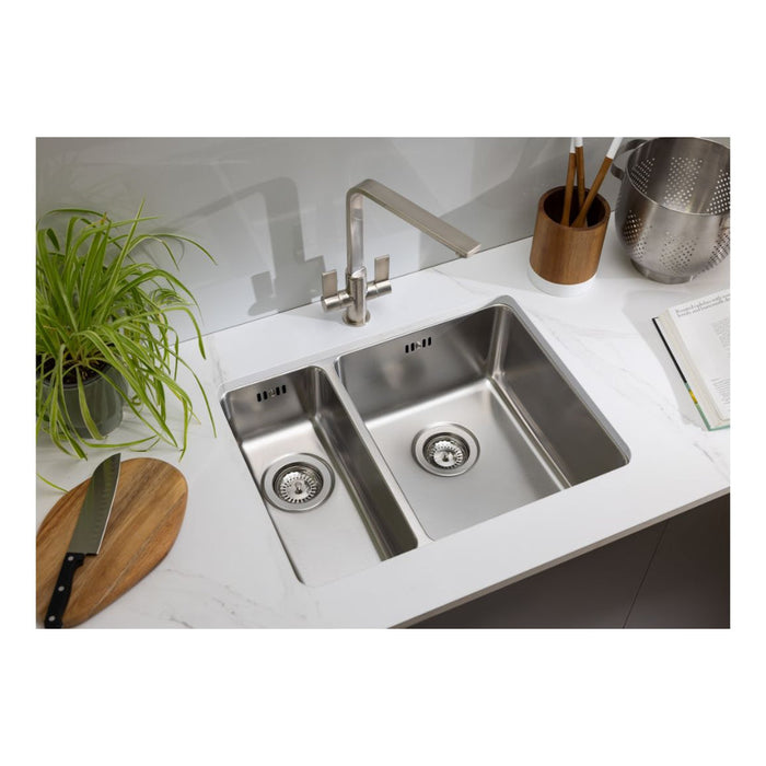 Abode Matrix R25 1.5B Inset/Undermount Sink - St/Steel - Unbeatable Bathrooms