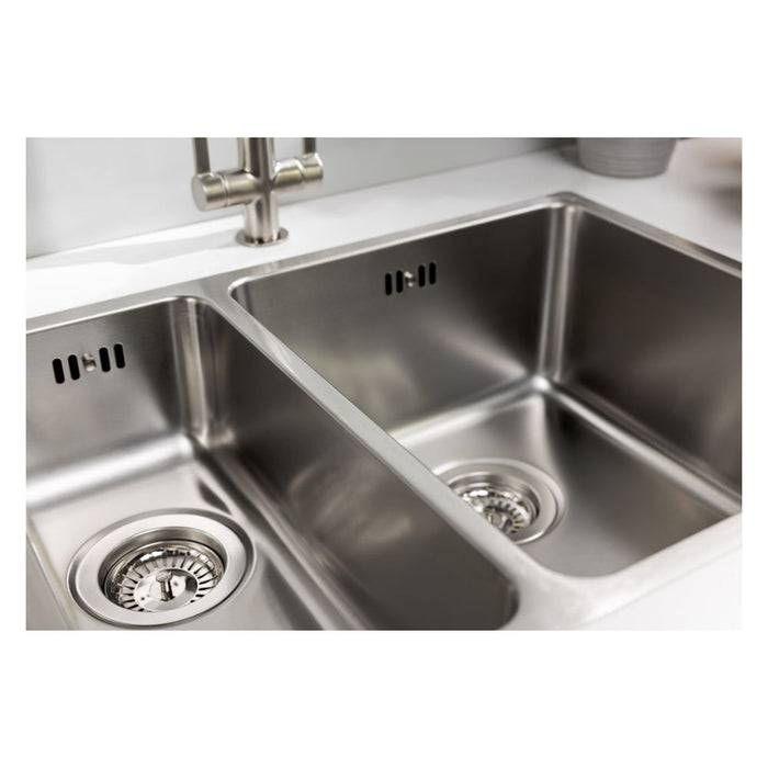 Abode Matrix R25 1.5B Inset/Undermount Sink - St/Steel - Unbeatable Bathrooms