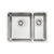 Abode Matrix R25 1.5B Inset/Undermount Sink - St/Steel - Unbeatable Bathrooms
