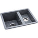 Abode Matrix Sq GR15 1.5B Granite Inset/Undermount Sink - Unbeatable Bathrooms