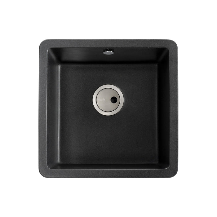 Abode Matrix Sq GR15 1B Granite Inset/Undermount Sink - Unbeatable Bathrooms