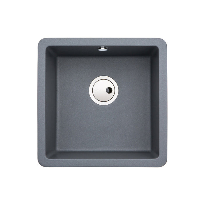 Abode Matrix Sq GR15 1B Granite Inset/Undermount Sink - Unbeatable Bathrooms